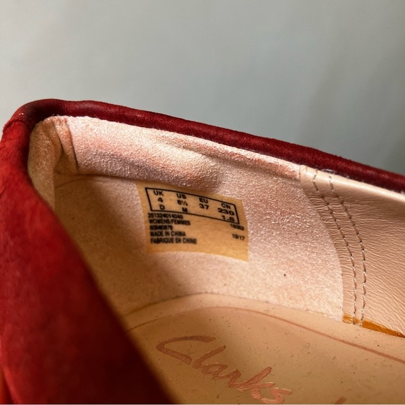 Clarks | Pure Sense Suede Leather Slip On Loafer Flats Shoes - Picture 6 of 7